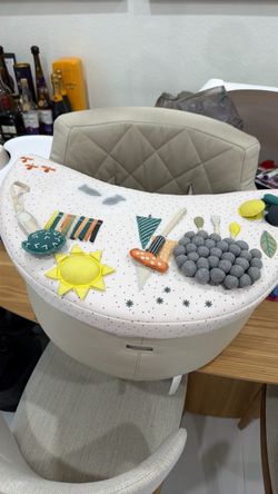 CRATE & BARREL Busy Baby Activity Chair In White