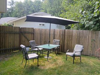 Patio table and chairs