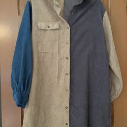 NastyGal Corduroy Shirt Dress