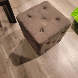 Tufted Fabric Ottoman