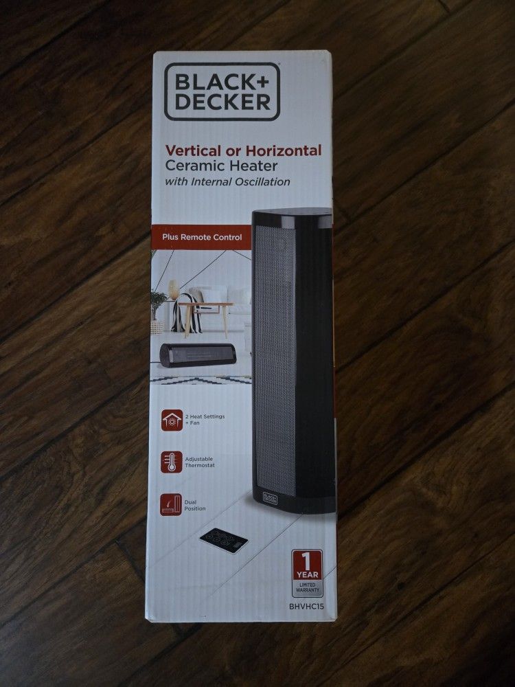 BLACK+DECKER Ceramic Space Heater - Brand New