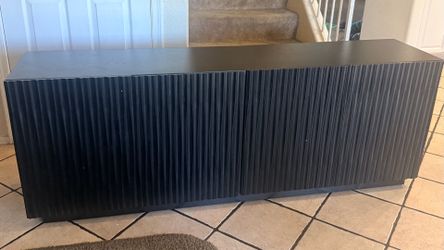 Black Buffet Cabinet, Sideboard, Storage Cabinet, TV Stand