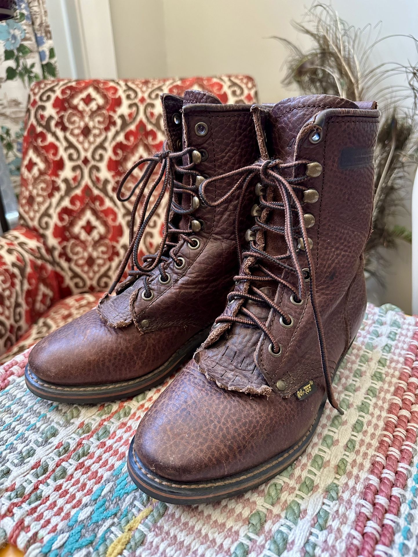 Ad Tec Brand Kids Roper Boots Size 3