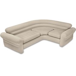 Intex Inflatable Corner Living Room Neutral Sectional Sofa