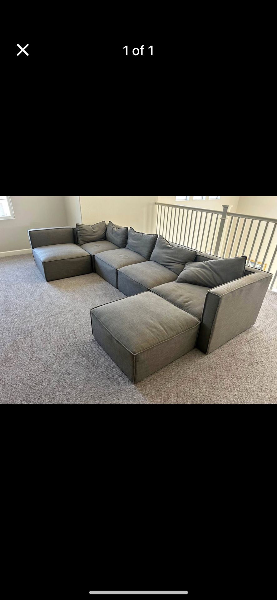 Grey Modular Couch