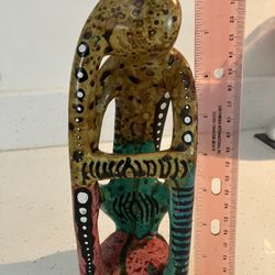  hand-carved and painted soapstone sculpture from Kenya