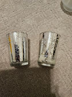 Mercury glass votives