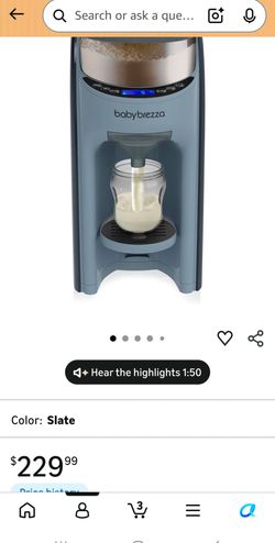 Open Box Baby Brezza Formula Maker