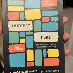 They Say I Say Book 
