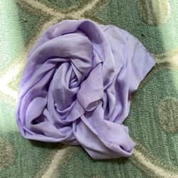 Lilac Purple Silk Shawl Scarf Wrap Hijab