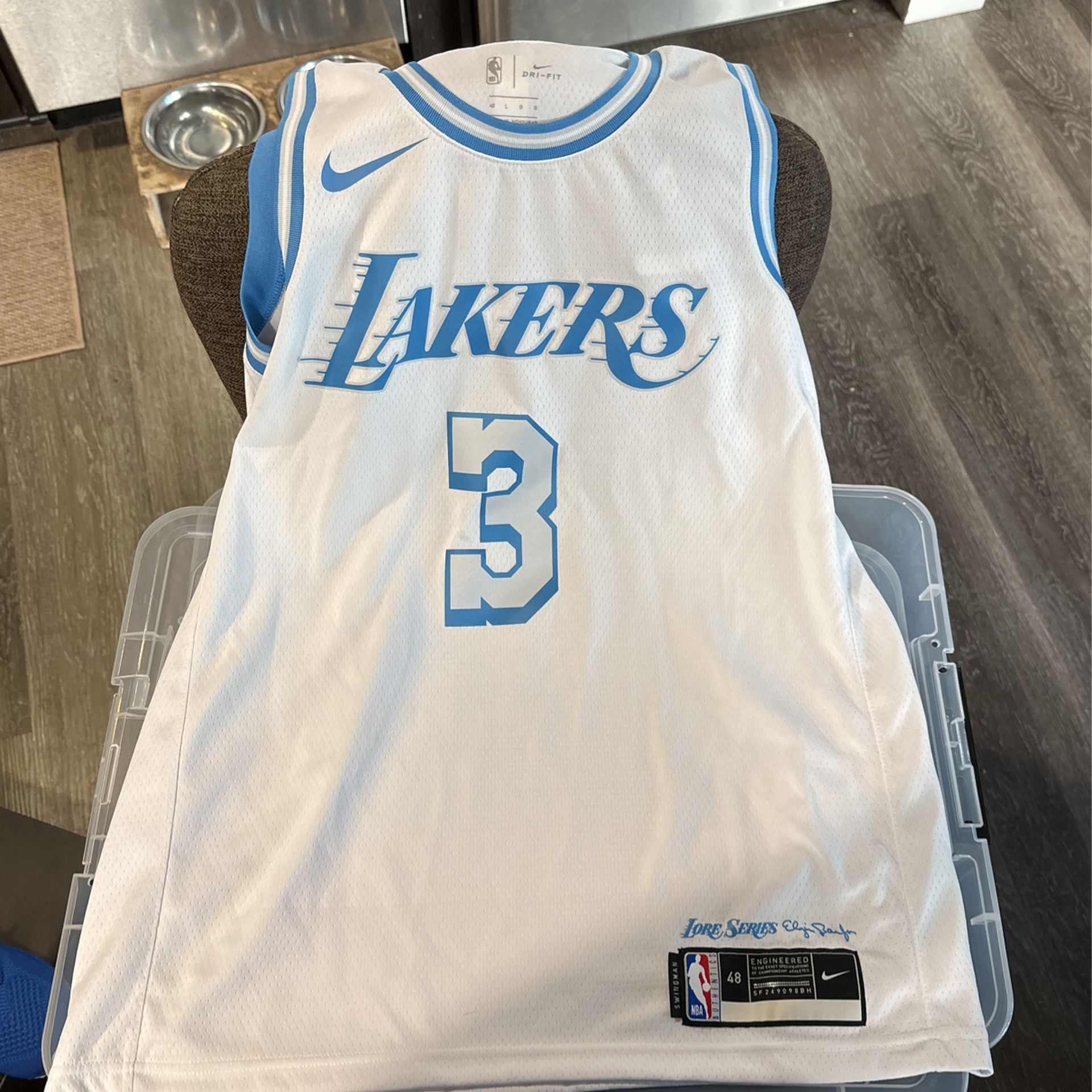 Los Angeles Lakers Anthony Davis Lore Series Jersey Sz Large