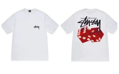 Stussy white Diced Out Tee