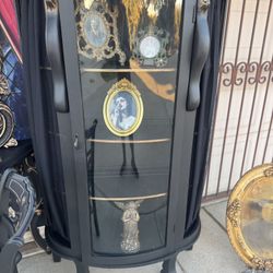 Vintage gothic Victorian style dragon china cabinet