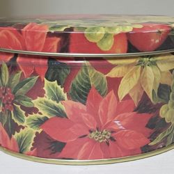 Vintage Christmas Cookie Tin