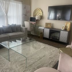 Soft Glam Living Room Set – Full Collection For Sale
