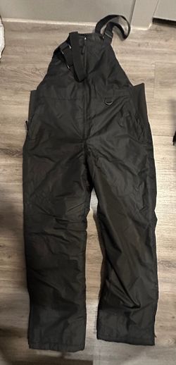 Pulse Black Insulated Snow Bib Overalls Size M