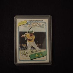 1980 Topps Rookie Rickey Henderson 