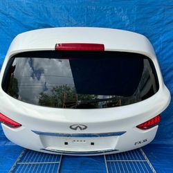 09-10 INFINITI FX35 TRUNK LID TAILGATE LIFTGATE HATCH ASSEMBLY WHITE
