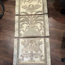 Wall Art  Vintage French Style Stone Like