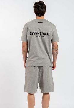 Fear Of God Essentials Dark Oatmeal Shorts & Tshirt Set XXL