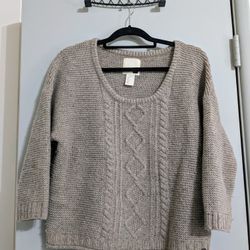 Levi's Wool Blend Cable Oversized Sweater