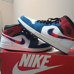 Multi Color Swoosh Jordan 1