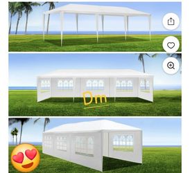 10x30 wedding party tent outdoor canopy teng with 8 side walls white FOR SALE  %mm b