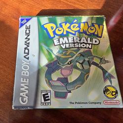 pokemon emerald open in box