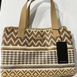 NWT JIM THOMPSON Capri Tote Beach Bag in M Chenille Light Brown 
