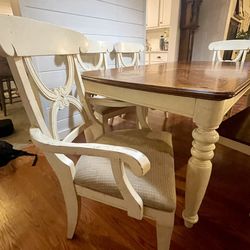 Dining Table With Four Chairs And Bench