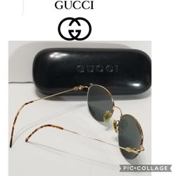 Auth Vintage GUCCI  MCM  Gold Plated Eyeglasses FRAMES 