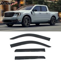 Fits 2022-2026 Ford Maverick Slim Window Visors Acrylic Sun Shade Rain Guard 4PCS