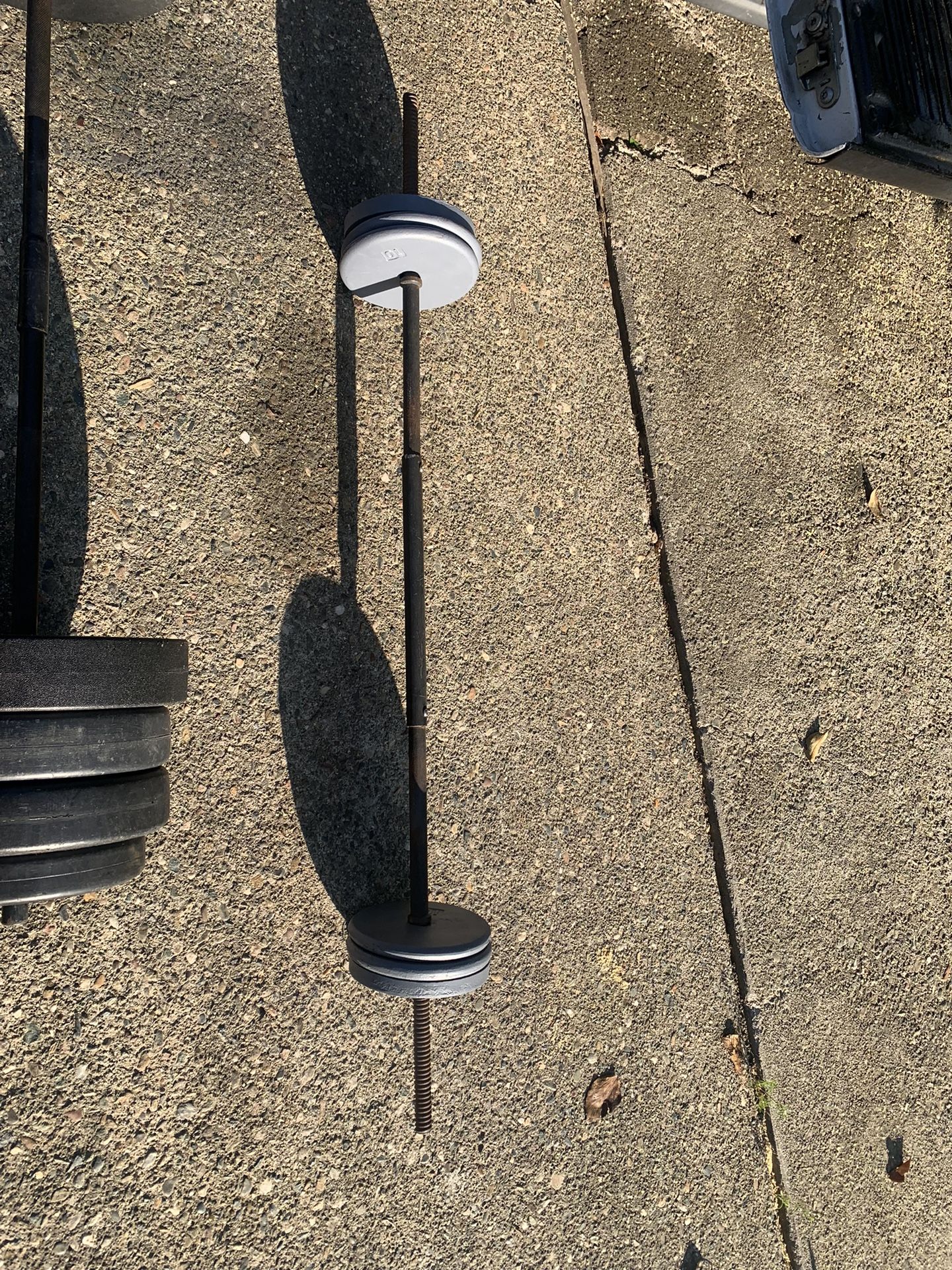 60 Lbs Of Steel Weights W/bar