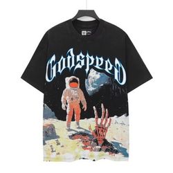 🚀 Godspeed Astronaut Space Graphic T-Shirt