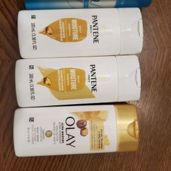 New Travel size shampoo conditioner body wash and hairspray