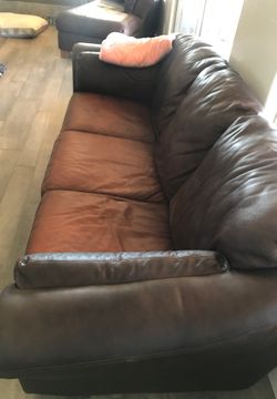 Leather couch