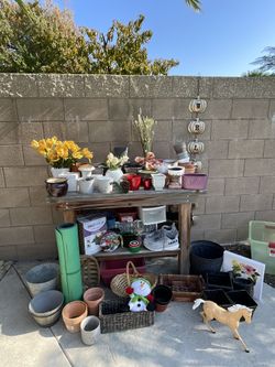 GARDEN POTS & MORE - SELLING ALL TOGETHER OR SEPARATELY 