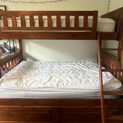 Solid Wood Bunk Bed (Full & Twin)