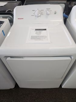 Hotpoint 6.2 cu. ft. vented Electric Dryer in White with Auto Dry