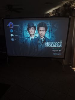 Projection Screen, Mini Projector and Sound Bar