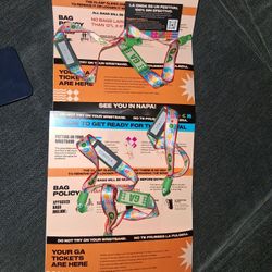 3 LA Onda GA 1 DAY PASS FESTIVAL Left Sunday  ALL. GOING FOR 400Each Good Deal Don't Missed Out!!!or Best Offer 3 WRIST BAND 1 DAY  Sunday For 400