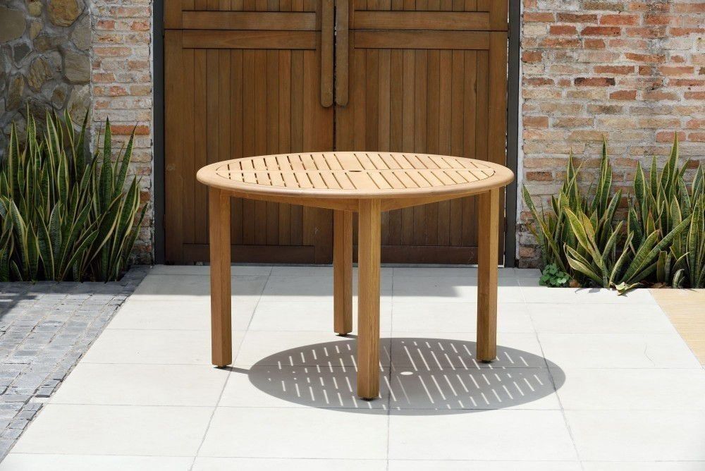 *BRAND NEW* Round 100% FSC Certified Wood Dining Table Ideal Furniture For Outdoor
