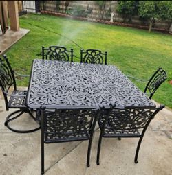 7 pc Hanamint dining set/outdoor Furniture/Cash Only