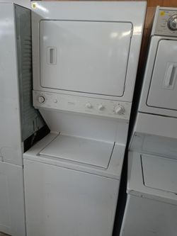 GE 27" unitized washer and dryer stack - Free delivery