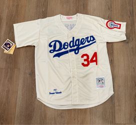 Dodgers Valenzuela #34 jersey fully stitched