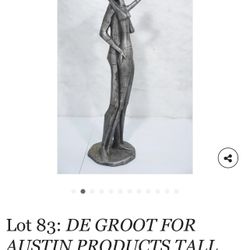 “Lovers” by William De Groot for  Austin statue/sculpture 63” high 16” wide