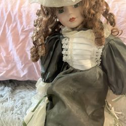 Porcelain Vintage Doll 