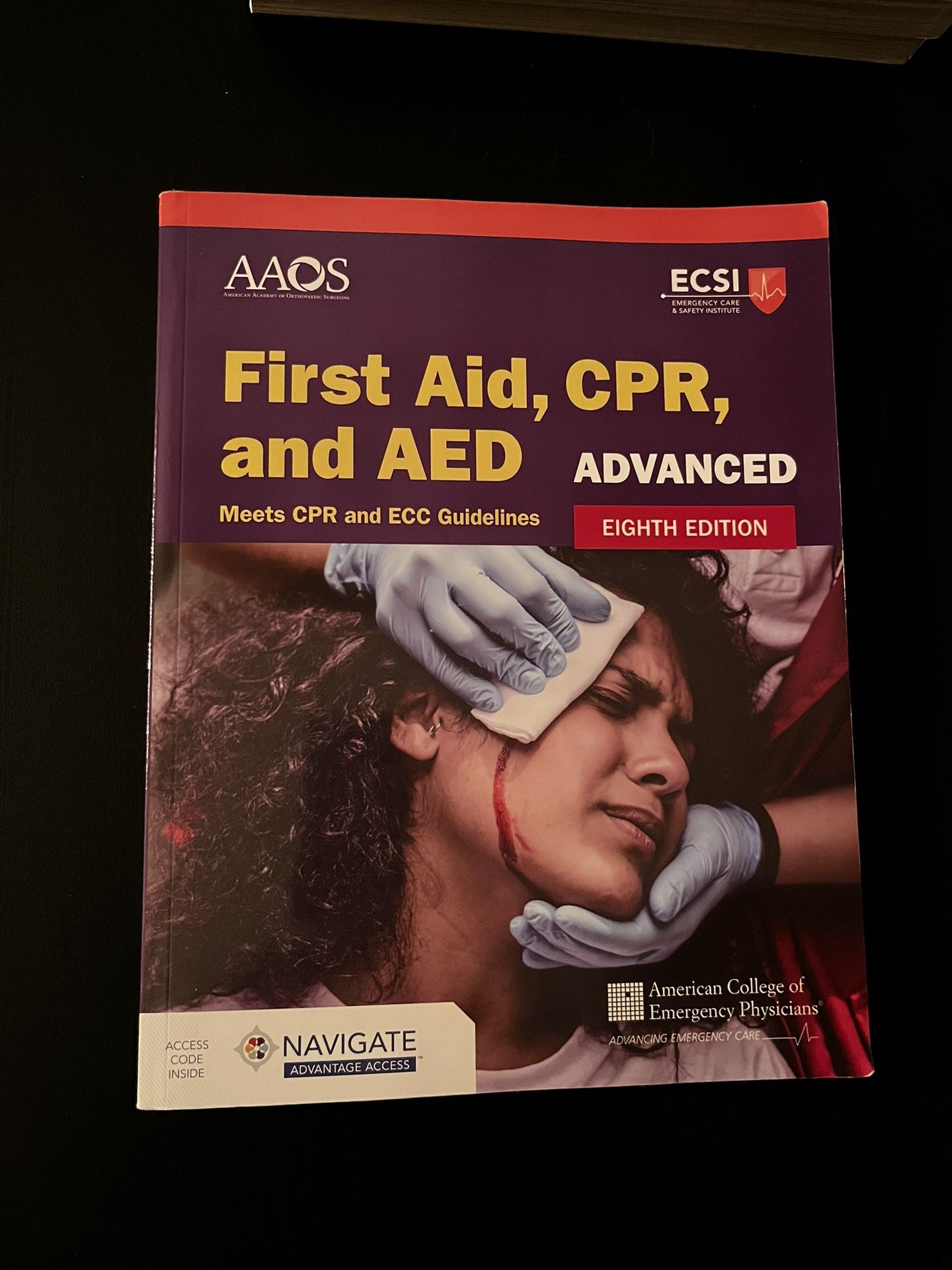 First Aid, CPR, And AED Advanced Book