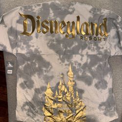 Disneyland Resort Gold Glitter Castle Spirit Jersey (Size L)