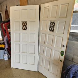 Exterior Solid Wood French Doors 